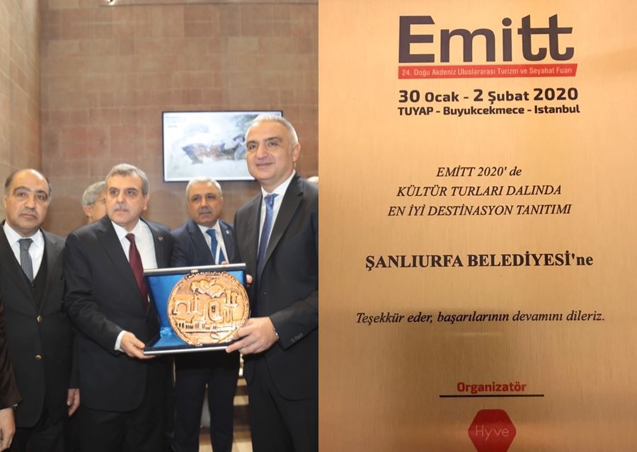 EMİTT’te En İyi Tanıtım Ödülü Şanlıurfa Büyükşehir Belediyesine