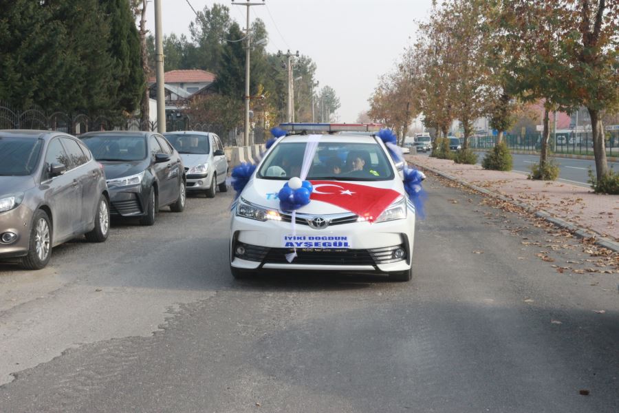 Polis sirenleri bu defa şehidin kızı için çaldı