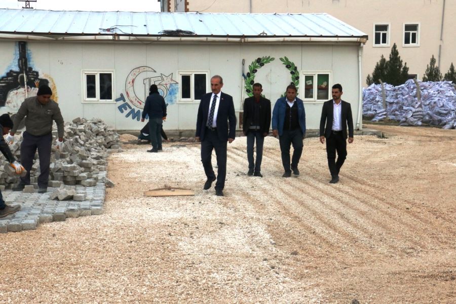 BAŞKAN YALÇINKAYA ÇALIŞMALARI DENETLEDİ.