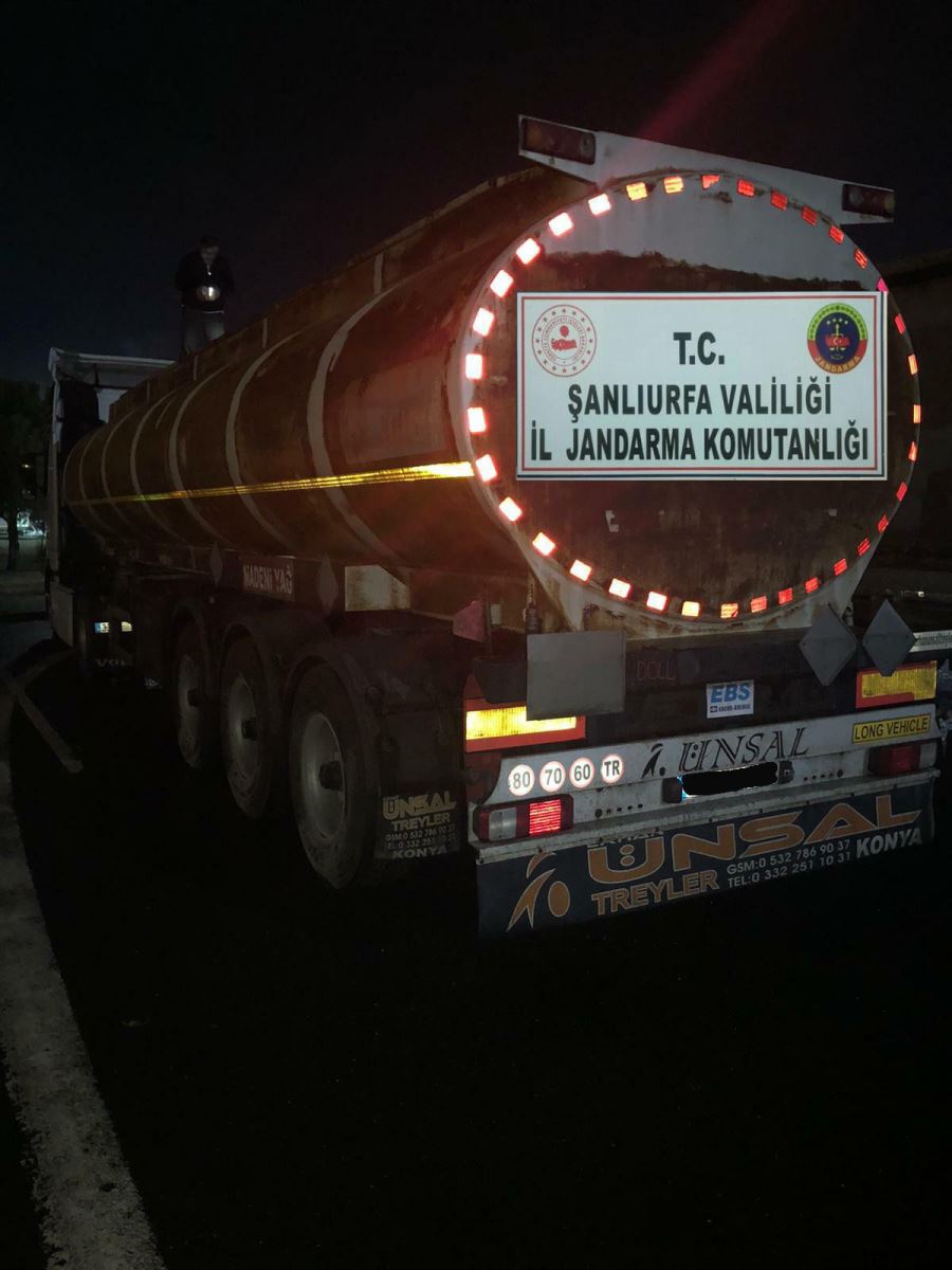 Şanlıurfa’da 31 bin litre kaçak akaryakıt ele geçirildi