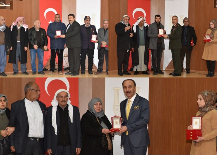 Şanlıurfa’daki Kıbrıs Gazilerine Milli Mücadele Madalyası Verildi