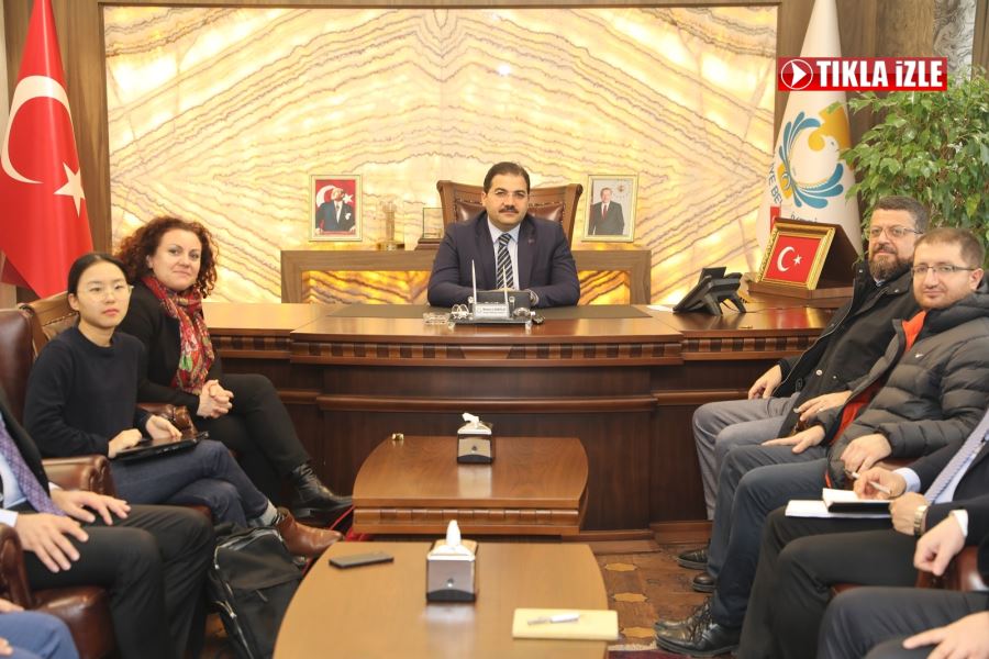BAŞKAN CANPOLAT İLE UNDP HEYETİ BÜYÜK PROJEYİ GÖRÜŞTÜ