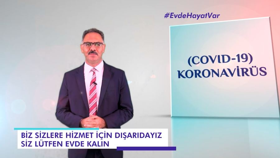 BAŞKAN KUŞ’TAN 3 DİLDE EVDE KALIN ÇAĞRISI.