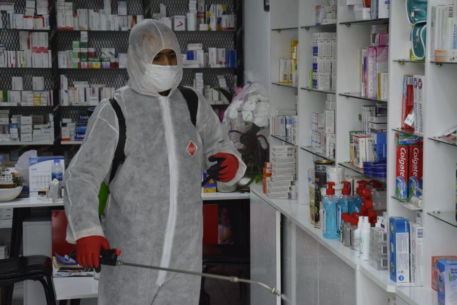 Siverek Belediyesi dezenfekte çalışmalarını sürdürüyor