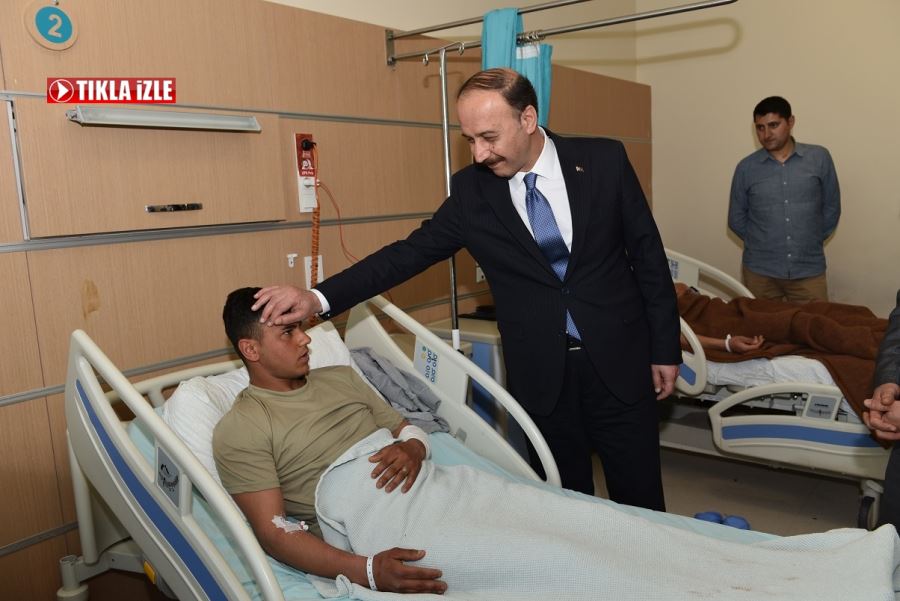 Vali Erin, Yaralı Askerleri Ziyaret Etti