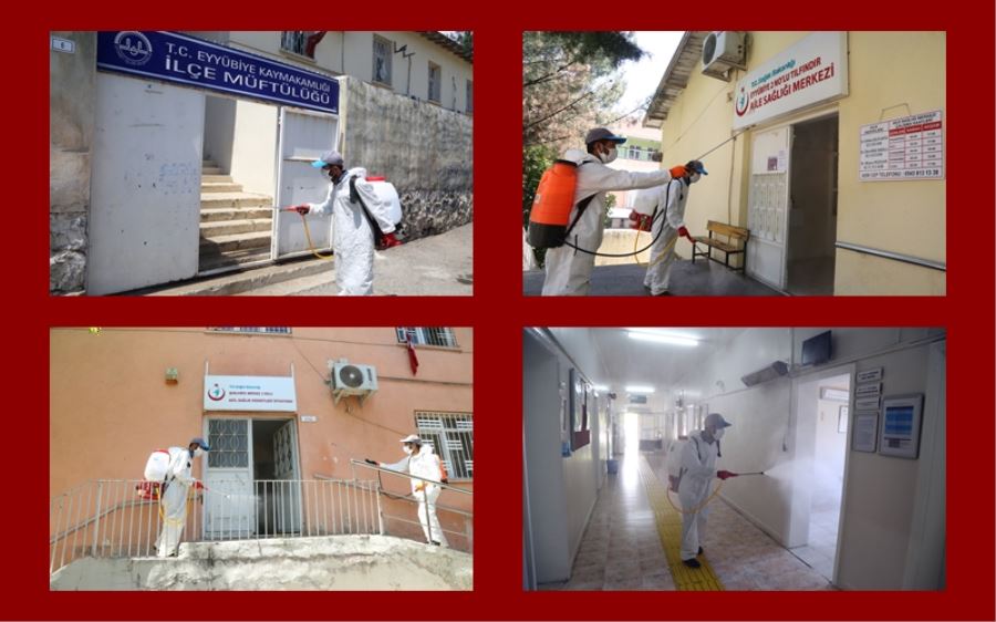 EYYÜBİYE BELEDİYESİ DEZENFEKTE ÇALIŞMALARINI SÜRDÜRÜYOR.