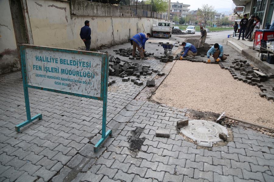 HALİLİYE DÖRT KOLDAN ÇALIŞMAYA DEVAM EDİYOR