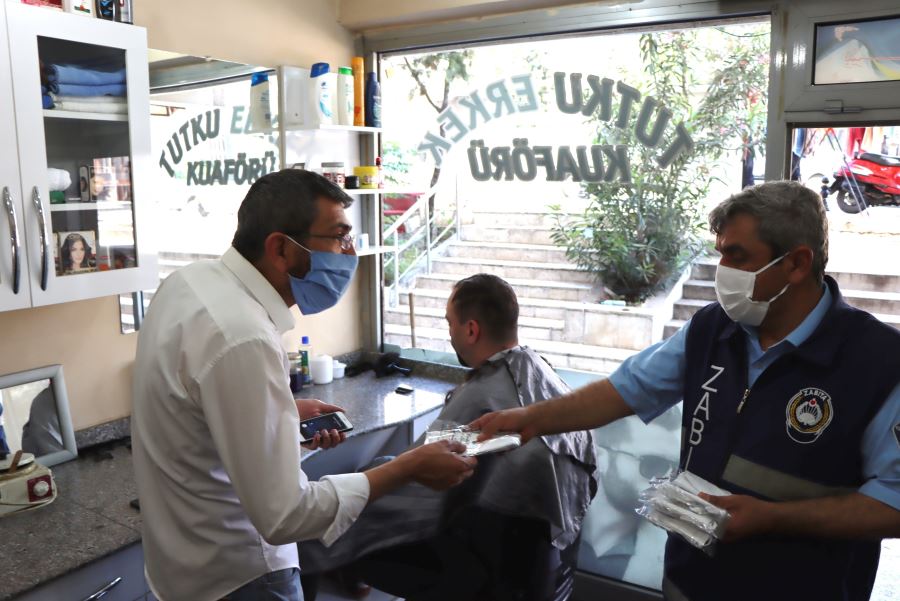 BÜYÜKŞEHİR’DEN BERBER, KUAFÖR VE GÜZELLİK SALONLARINA ÜCRETSİZ MASKE