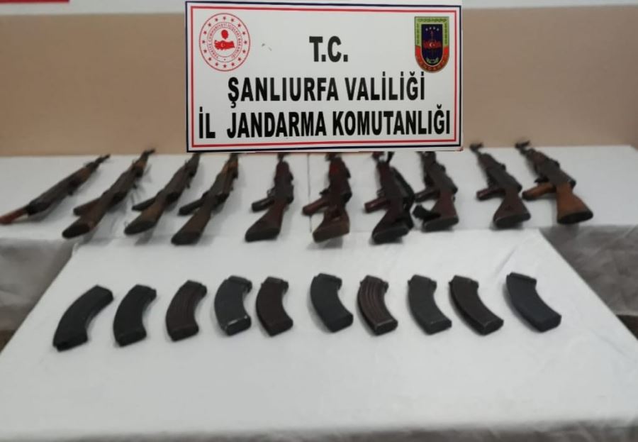 10 adet uzun namlulu silah ele geçirildi
