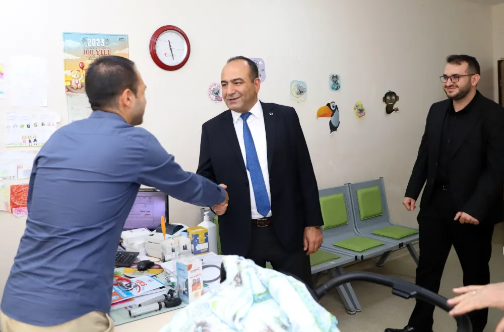 İl Sağlık Müdürü Dr. Erhan Berk Halfeti’deki Sağlık Tesislerini Ziyaret Etti