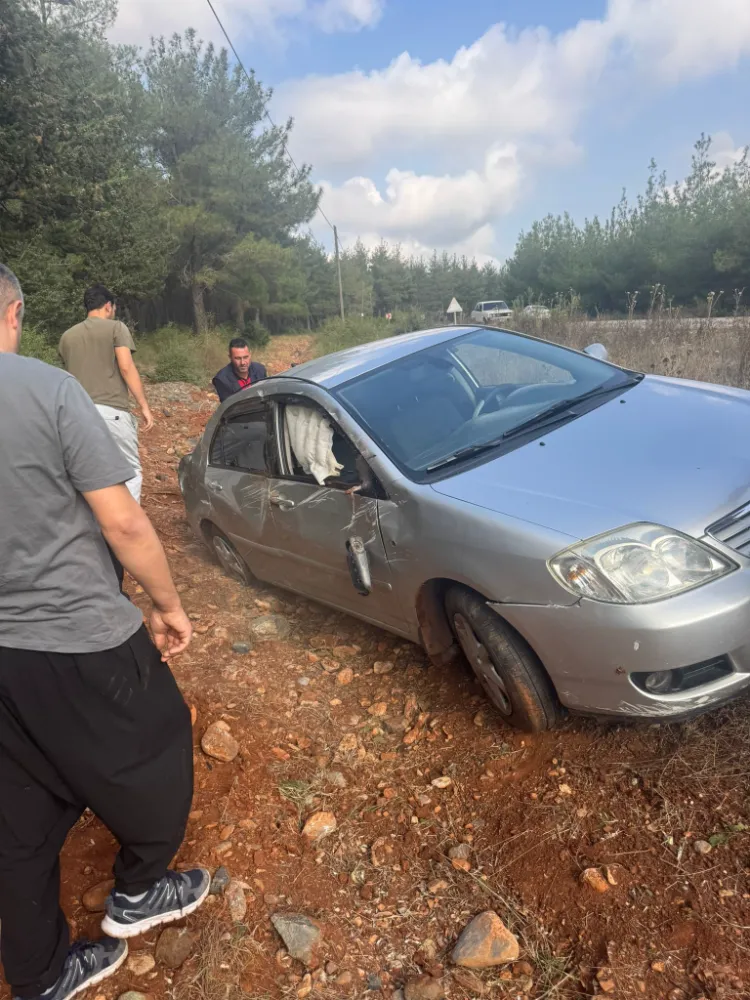 OSMANİYE’DE KONTROLDEN ÇIKAN ARAÇ ŞARAMPOLE YUVARLANDI: 1 YARALI