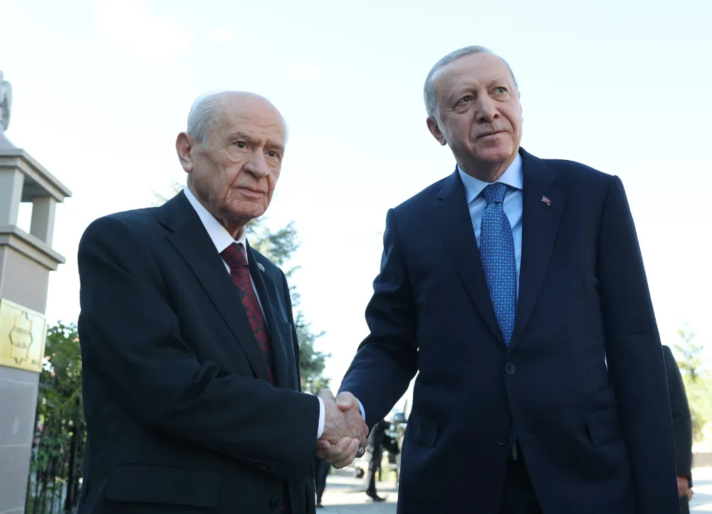 CUMHURBAŞKANI ERDOĞAN, MHP LİDERİ BAHÇELİ