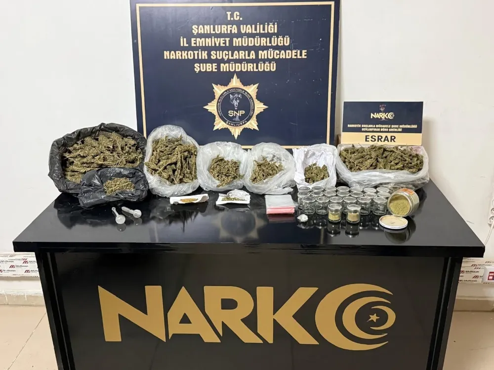 ŞANLIURFA’DA UYUŞTURUCU OPERASYONUNDA 1 TUTUKLAMA