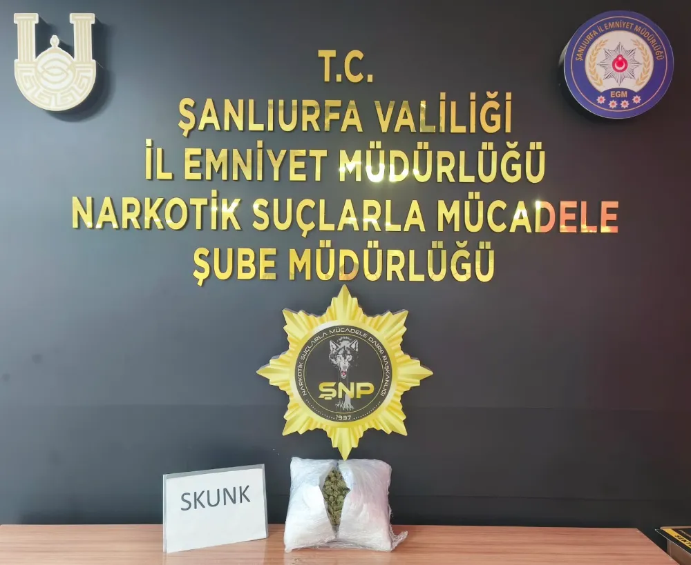 ŞANLIURFA’DA UYUŞTURUCU OPERASYONU: 1 TUTUKLAMA