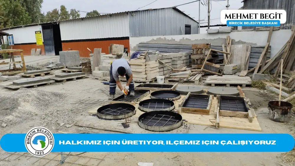 Birecik Belediyesi Fen İşleri Müdürlüğü, Baca Kapaklarını Kendi Atölyesinde Üretiyor