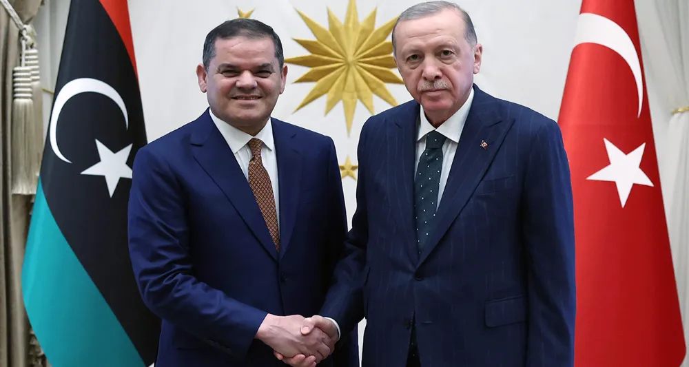 CUMHURBAŞKANI ERDOĞAN, LİBYA BAŞBAKANI DİBEYBE İLE GÖRÜŞTÜ