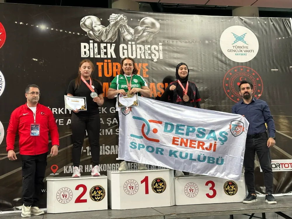 DEPSAŞ ENERJİ SPORCULARI TÜRKİYE BİLEK GÜREŞİ ŞAMPİYONASINA DAMGA VURDU