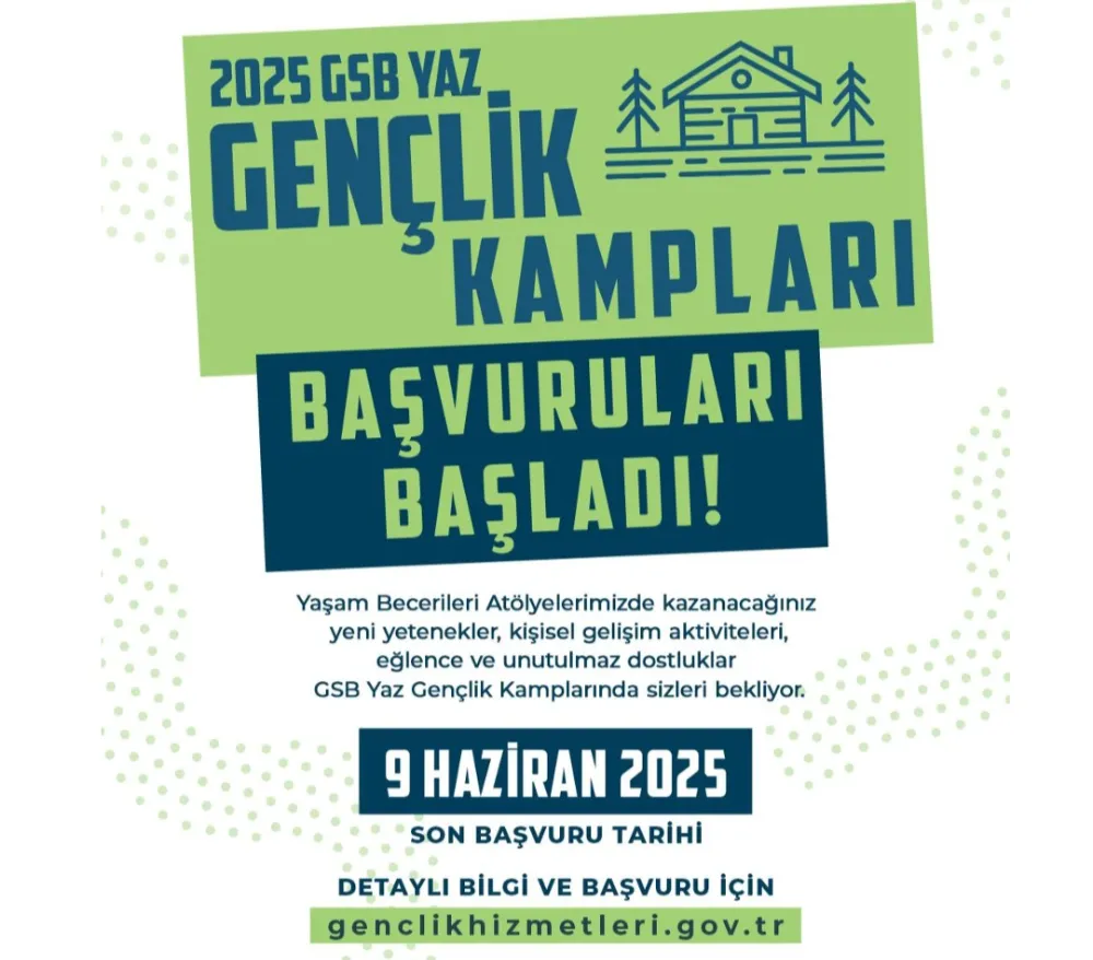 Gençlere Müjde! Yaz Gençlik Kampları İçin Başvurular Başladı
