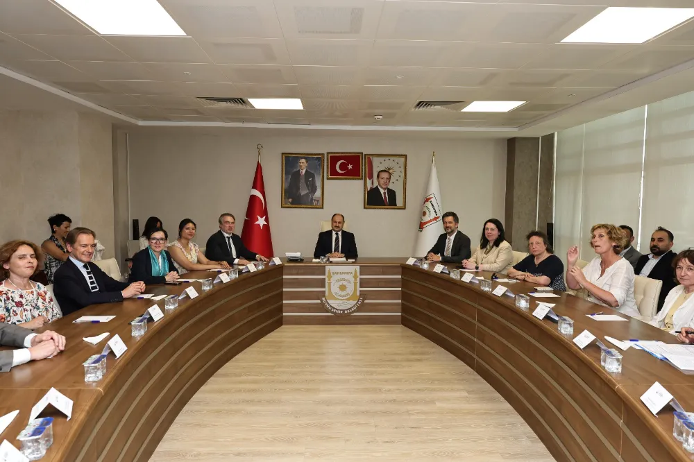 AB BÜYÜKELÇİLERİ HEYETİNDEN BAŞKAN GÜLPINAR’A ZİYARET 