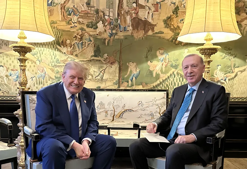 CUMHURBAŞKANI ERDOĞAN, ABD BAŞKANI TRUMP İLE GÖRÜŞTÜ