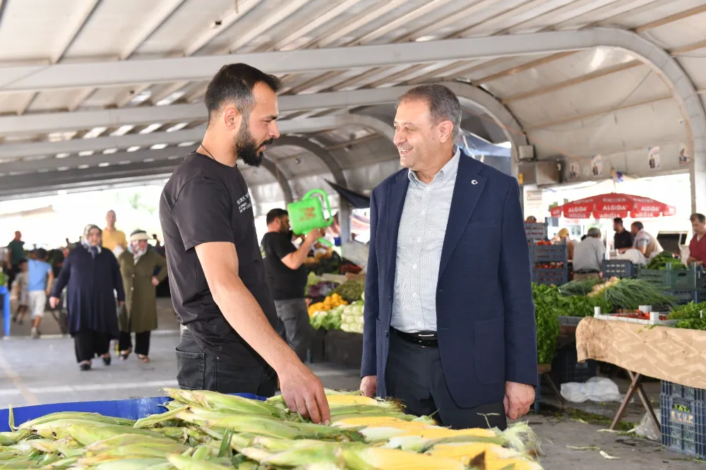 VALI ŞILDAK, PAZAR ESNAFINI ZİYARET ETTİ