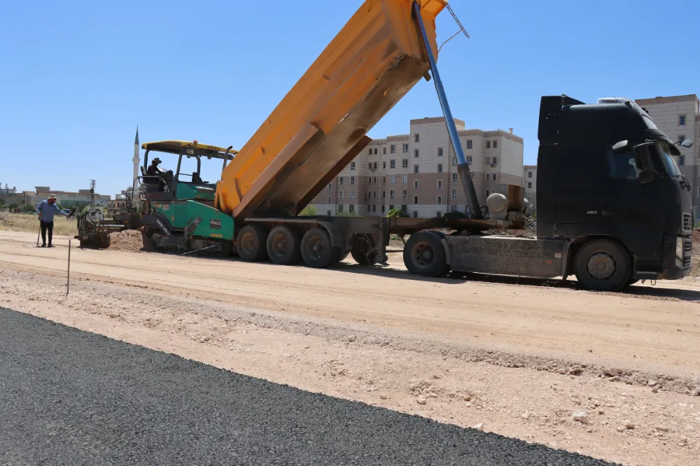VİRANŞEHİR ÇEVRE YOLU ASFALTLA BULUŞUYOR