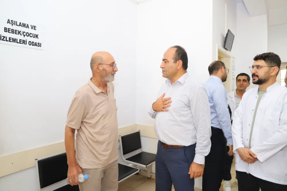 İL SAĞLIK MÜDÜRÜ DR. ERHAN BERK’TEN SİVEREK VE HİLVAN’A YERİNDE DENETİM