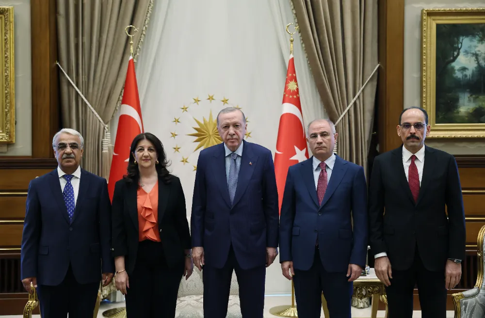 CUMHURBAŞKANI ERDOĞAN, DEM HEYETİNİ KABUL ETTİ