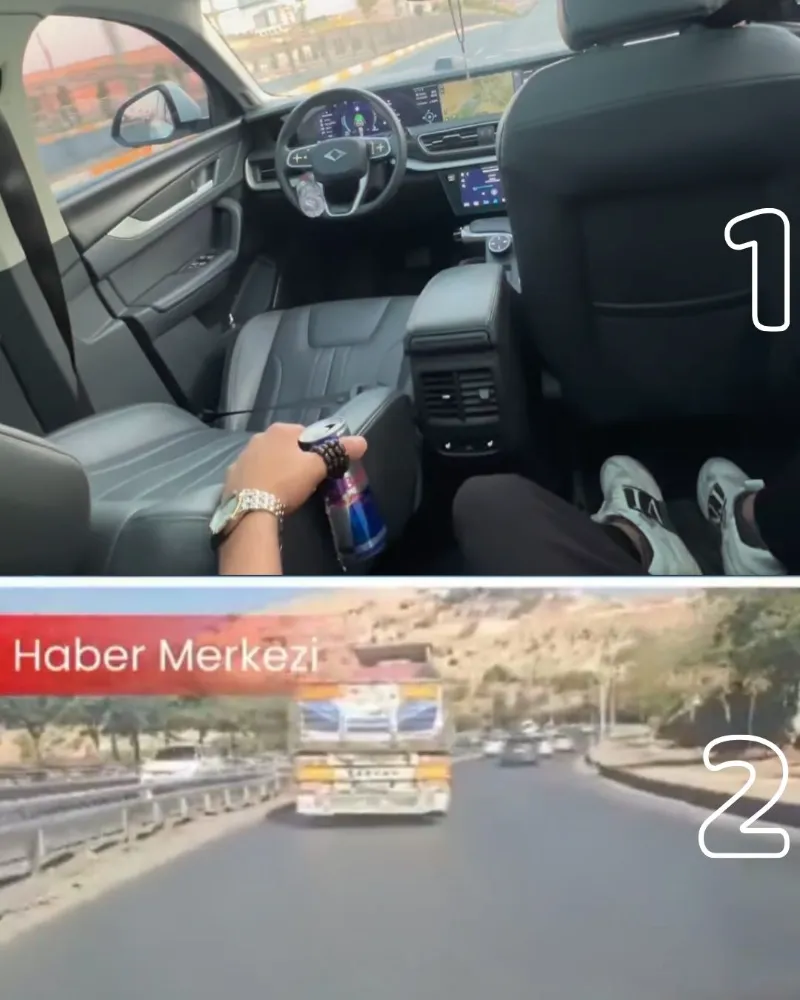 SEYİR HALİNDE DİREKSİYONU BIRAKIP ARKA KOLTUĞU GEÇEN SÜRÜCÜYE CEZA YAĞDI