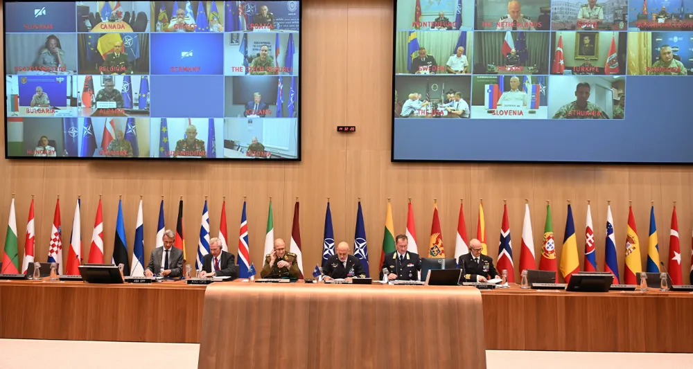 NATO GENELKURMAY BAŞKANLARI VİDEO KONFERANSLA BİR ARAYA GELDİ