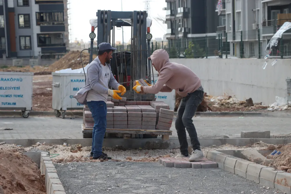 KARAKÖPRÜ BELEDİYESİNDEN MEHMETÇİK MAHALLESİ’NE YENİ PARK