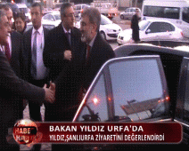BAKAN YILDIZ`IN ŞANLIURFA ZİYARETİ (VİDEO)