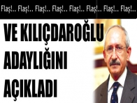 Kılıçdaroğlu adaylığını açıkladı 