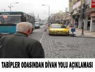 TABİPLER ODASINDAN DİVAN YOLU AÇIKLAMASI 
