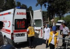  Yaralı 5 Suriyeli Şanlıurfa`ya Getirildi