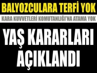 YAŞ kararları onaylandı