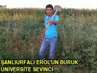 ŞANLIURFALI EROL`UN BURUK ÜNİVERSİTE SEVİNCİ 