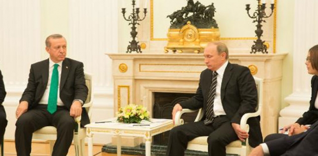 Erdoğan ile Putin, Suriye`yi görüştü