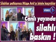 Canlı yayında silahlı baskın (Video)