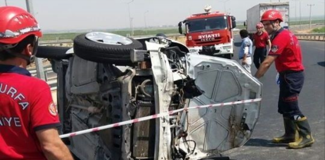 Şanlıurfa`da Trafik Kazası: 3 Yaralı