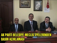 AK PARTİ BELEDİYE MECLİS ÜYELERİNDEN BASIN AÇIKLAMASI  