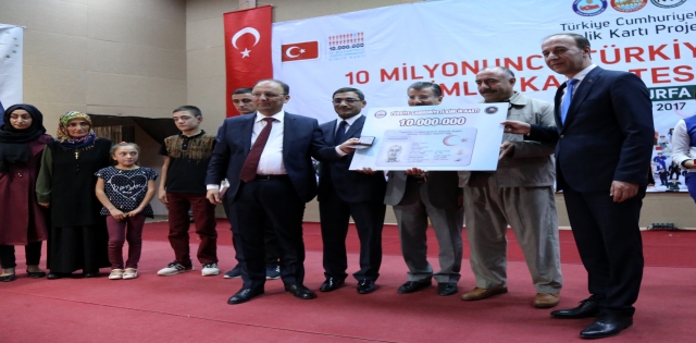 10 milyonuncusu Şanlıurfa`da sahibine verildi.