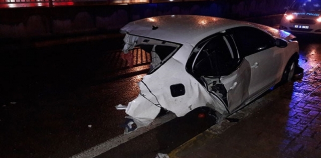trafik kazası :1 ölü 2 yaralı