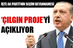 Başbakan seçim beyannamesini açıklıyor 