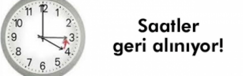 Saatler geri alınıyor