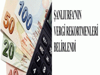ŞANLIURFA VERGİ REKORTMENLERİ BELİRLENDİ