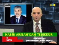 HABİB ARSLAN`DAN TEŞEKKÜR
